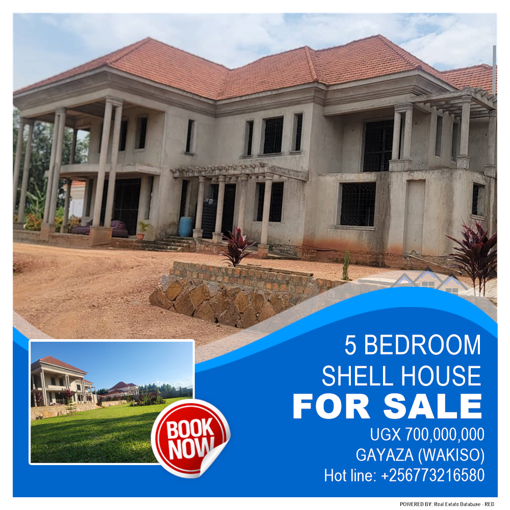 5 bedroom Shell House  for sale in Gayaza Wakiso Uganda, code: 217955