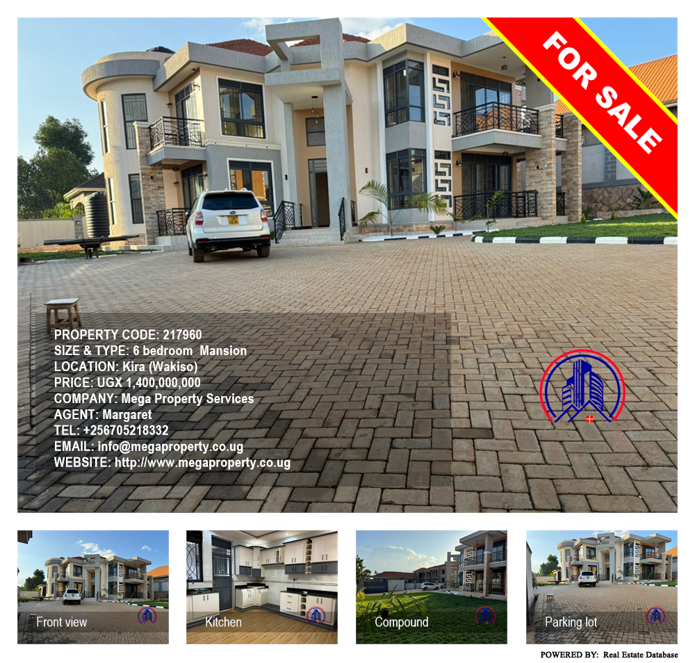 6 bedroom Mansion  for sale in Kira Wakiso Uganda, code: 217960