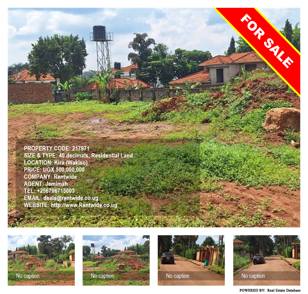 Residential Land  for sale in Kira Wakiso Uganda, code: 217971