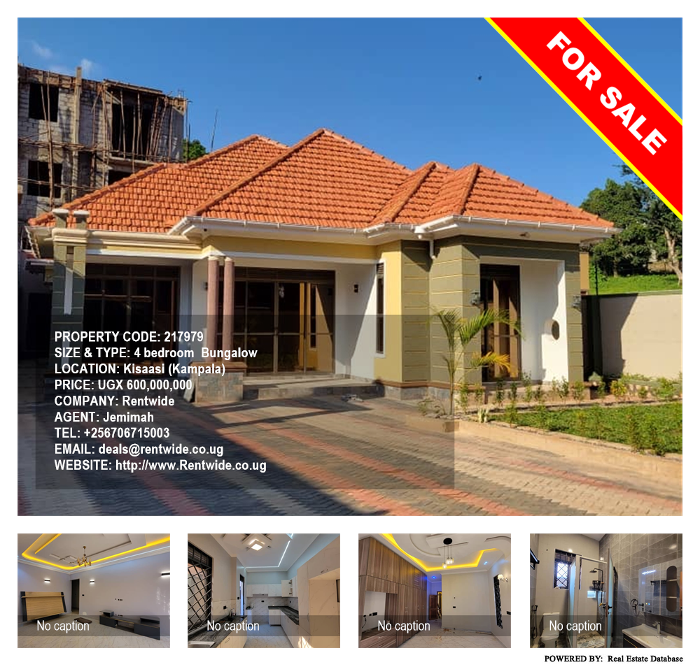 4 bedroom Bungalow  for sale in Kisaasi Kampala Uganda, code: 217979