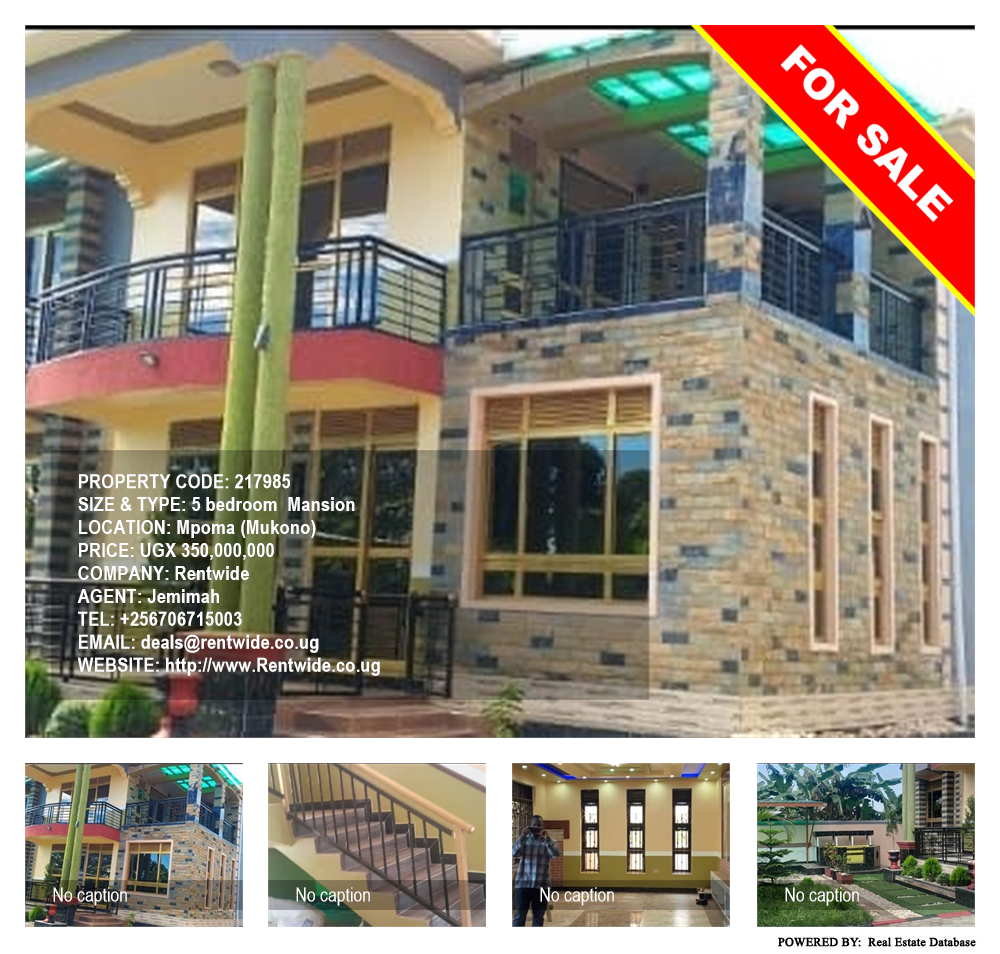 5 bedroom Mansion  for sale in Mpoma Mukono Uganda, code: 217985