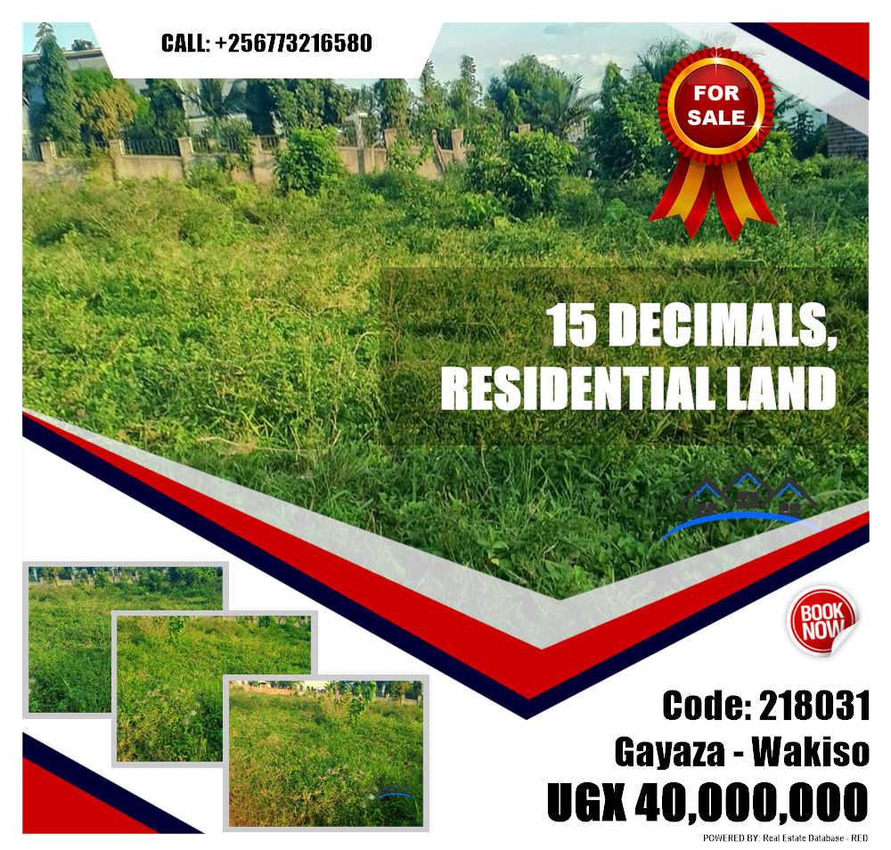 Residential Land  for sale in Gayaza Wakiso Uganda, code: 218031