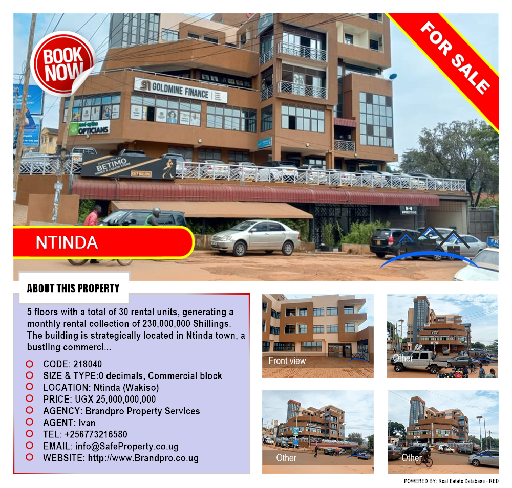 Commercial block  for sale in Ntinda Wakiso Uganda, code: 218040