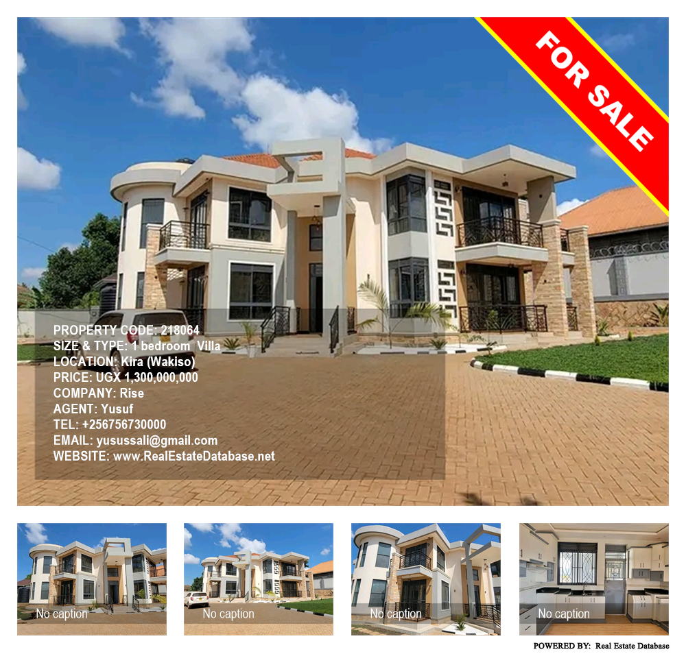 1 bedroom Villa  for sale in Kira Wakiso Uganda, code: 218064