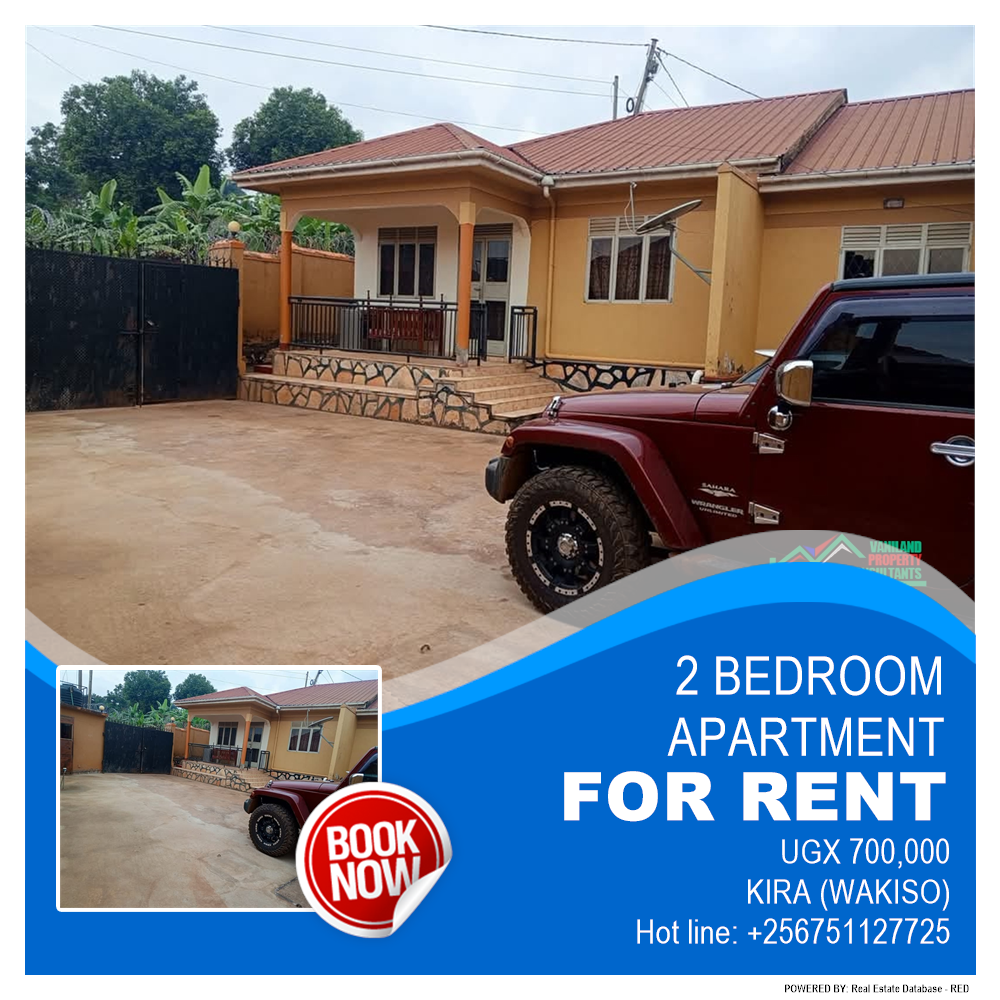 2 bedroom Apartment  for rent in Kira Wakiso Uganda, code: 218074