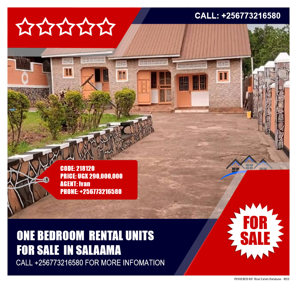 1 bedroom Rental units  for sale in Salaama Wakiso Uganda, code: 218120