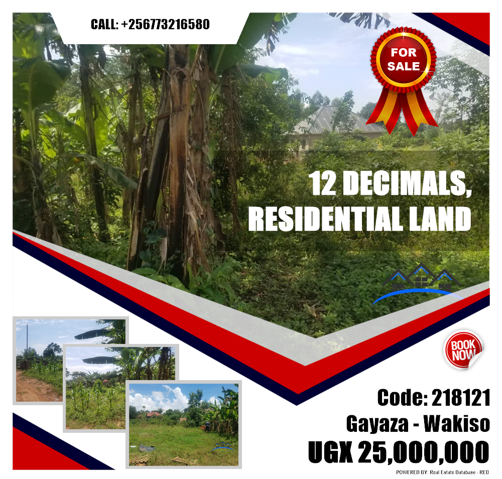 Residential Land  for sale in Gayaza Wakiso Uganda, code: 218121