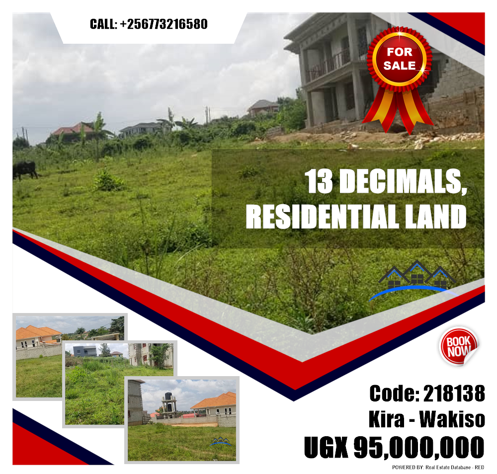 Residential Land  for sale in Kira Wakiso Uganda, code: 218138