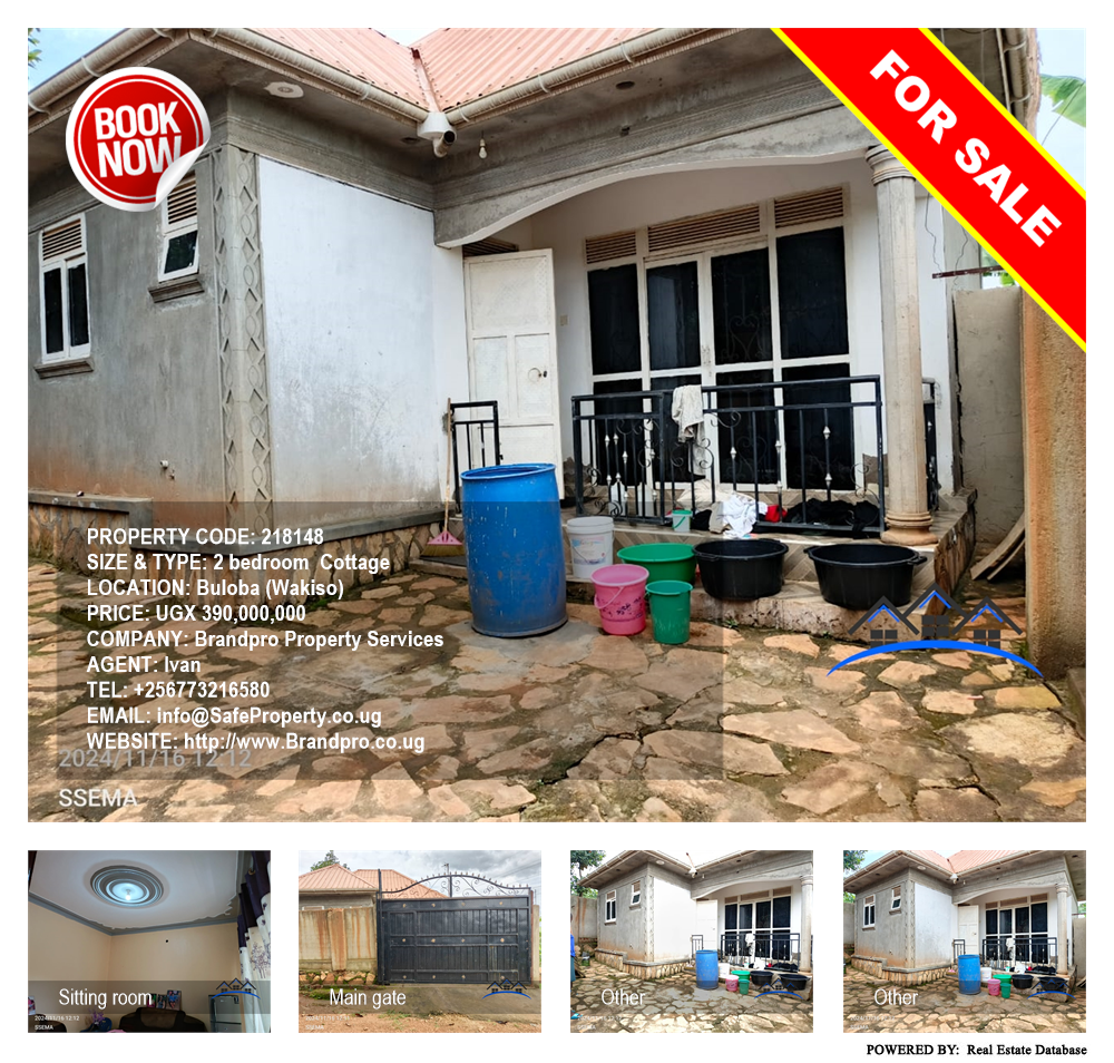 2 bedroom Cottage  for sale in Buloba Wakiso Uganda, code: 218148