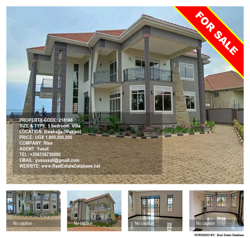 5 bedroom Villa  for sale in Bwebajja Wakiso Uganda, code: 218166