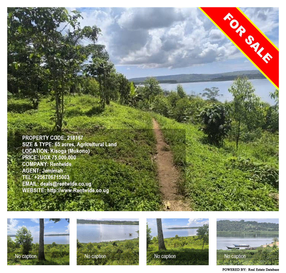 Agricultural Land  for sale in Kisoga Mukono Uganda, code: 218167