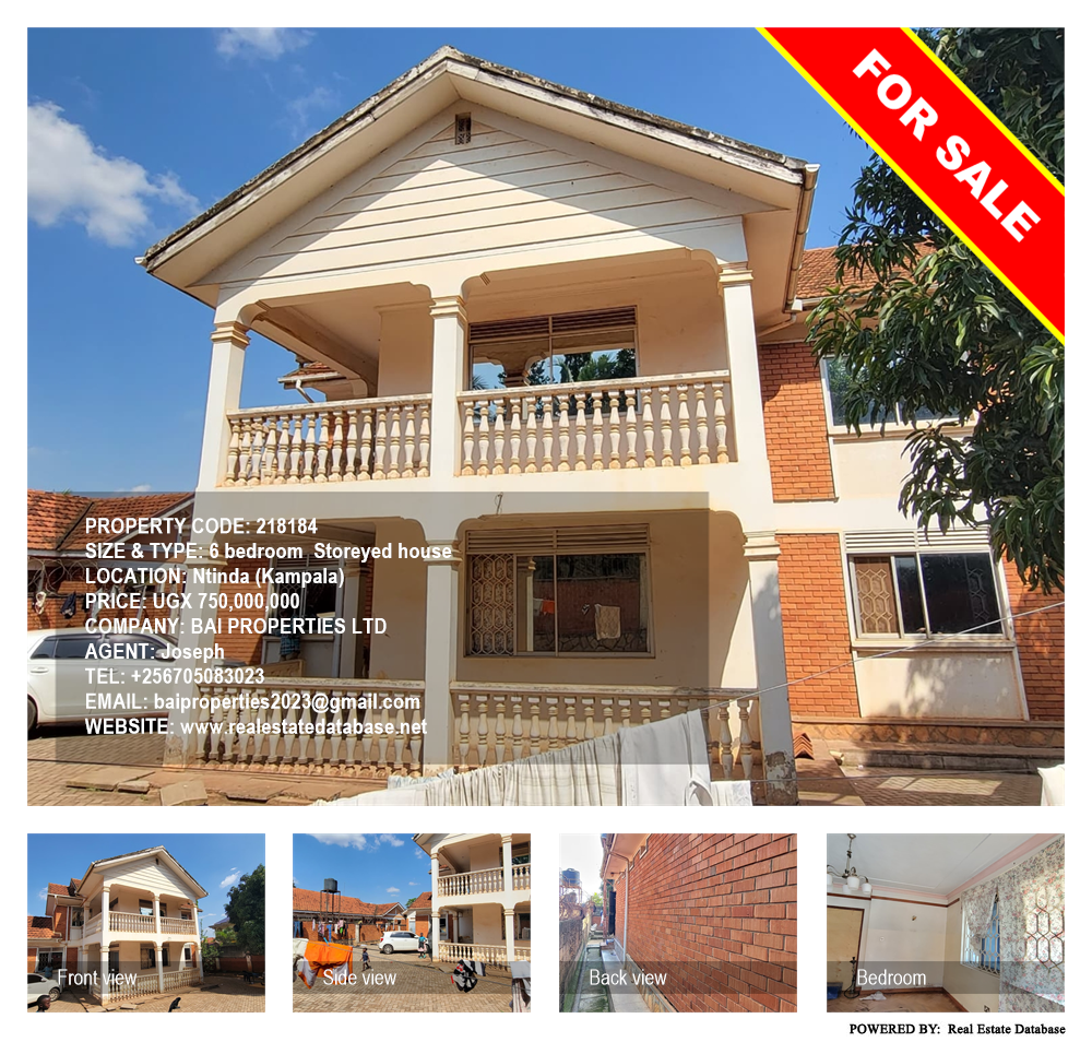 6 bedroom Storeyed house  for sale in Ntinda Kampala Uganda, code: 218184