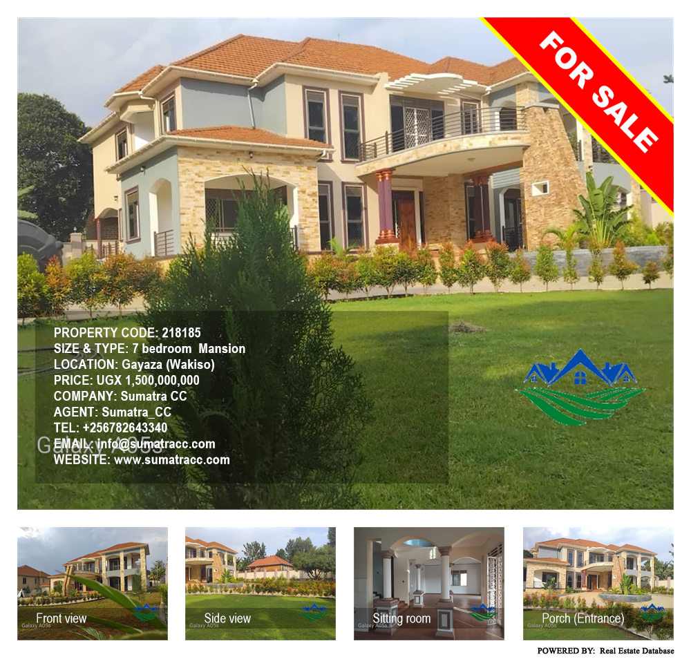 7 bedroom Mansion  for sale in Gayaza Wakiso Uganda, code: 218185