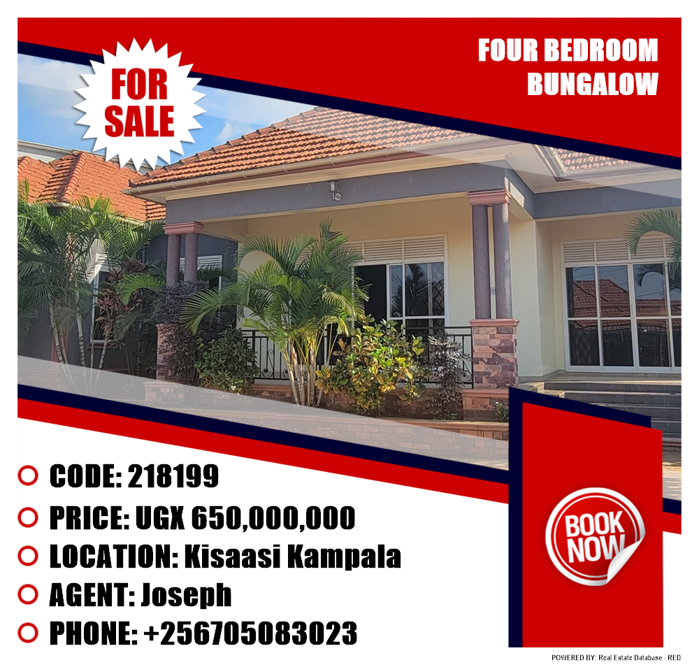 4 bedroom Bungalow  for sale in Kisaasi Kampala Uganda, code: 218199