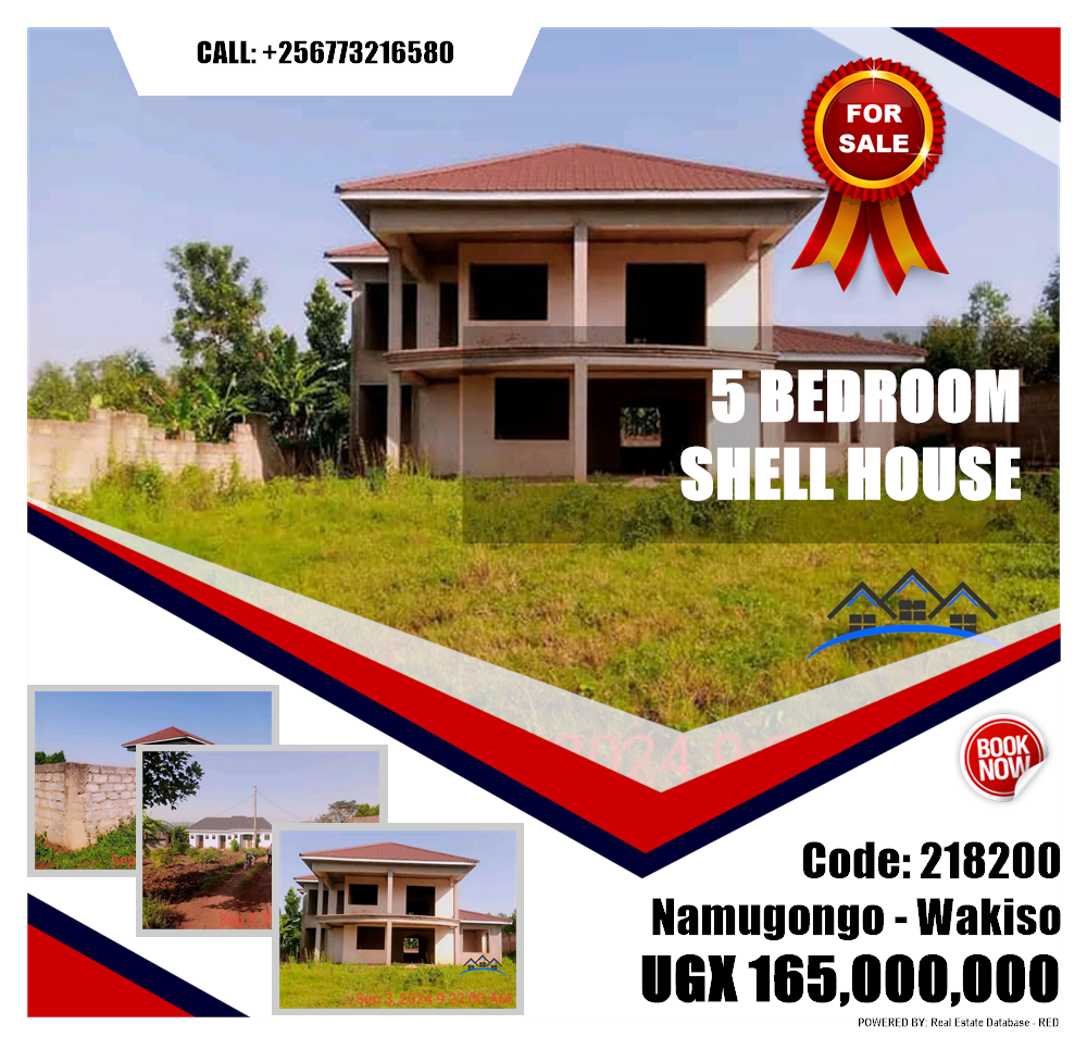 5 bedroom Shell House  for sale in Namugongo Wakiso Uganda, code: 218200