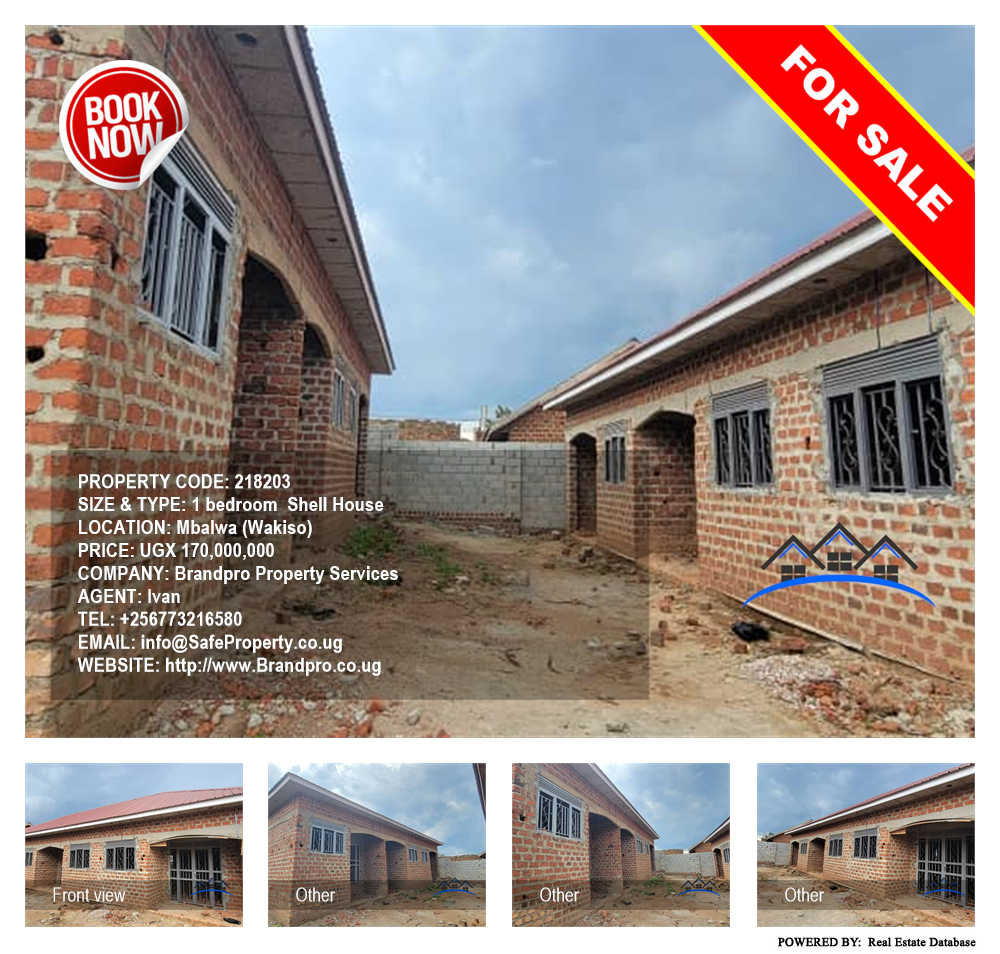 1 bedroom Shell House  for sale in Mbalwa Wakiso Uganda, code: 218203