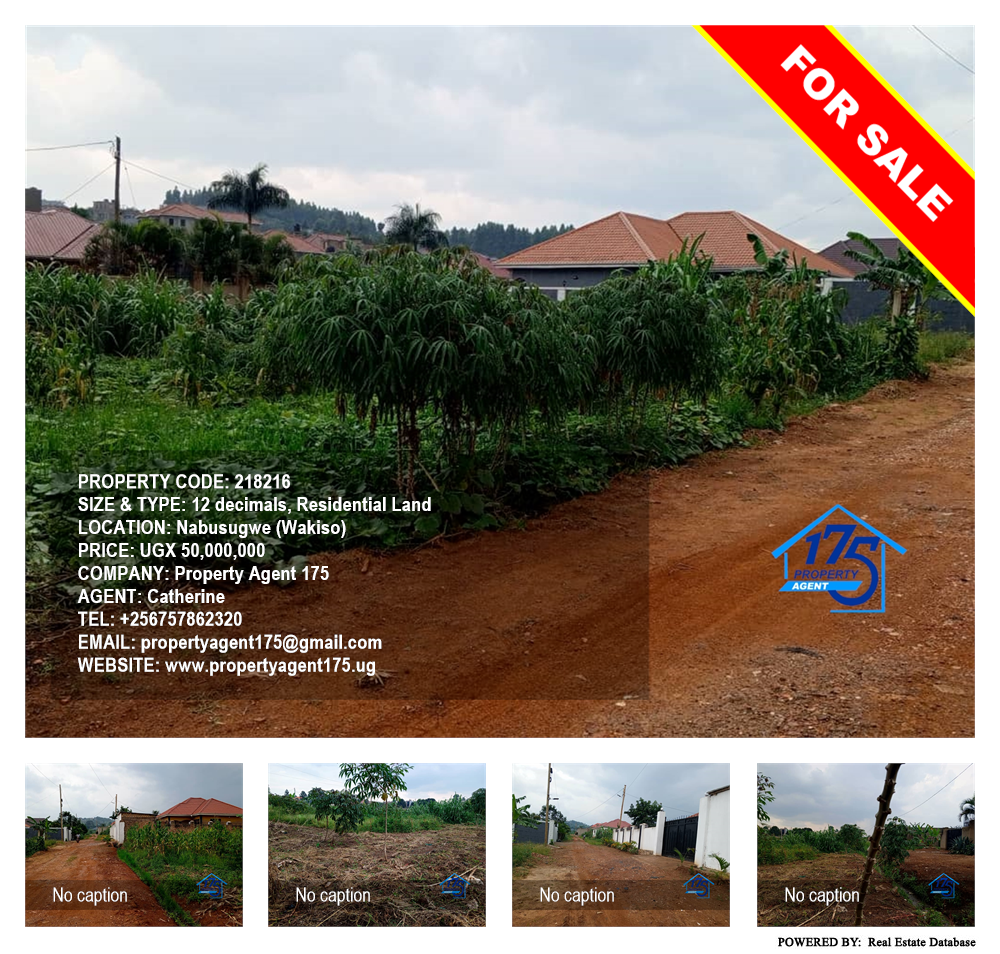 Residential Land  for sale in Nabusugwe Wakiso Uganda, code: 218216