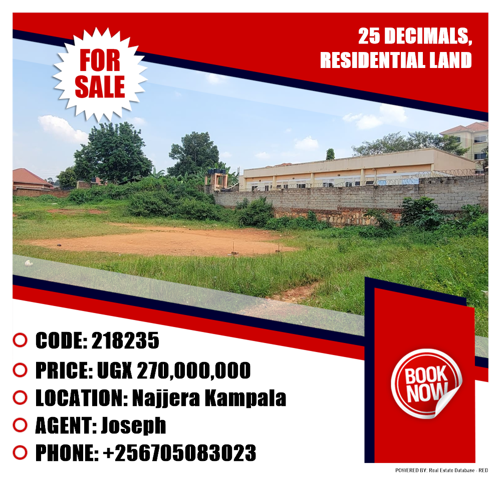 Residential Land  for sale in Najjera Kampala Uganda, code: 218235