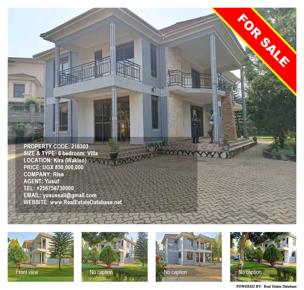 6 bedroom Villa  for sale in Kira Wakiso Uganda, code: 218303