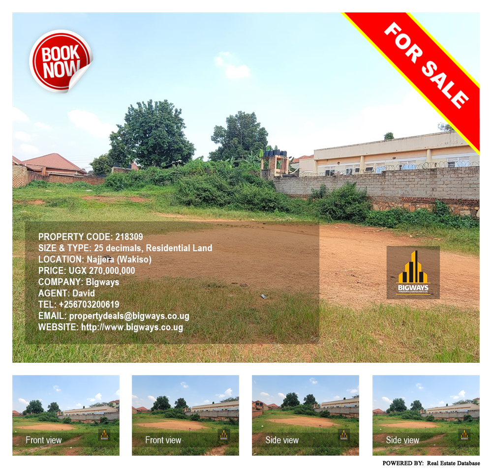 Residential Land  for sale in Najjera Wakiso Uganda, code: 218309