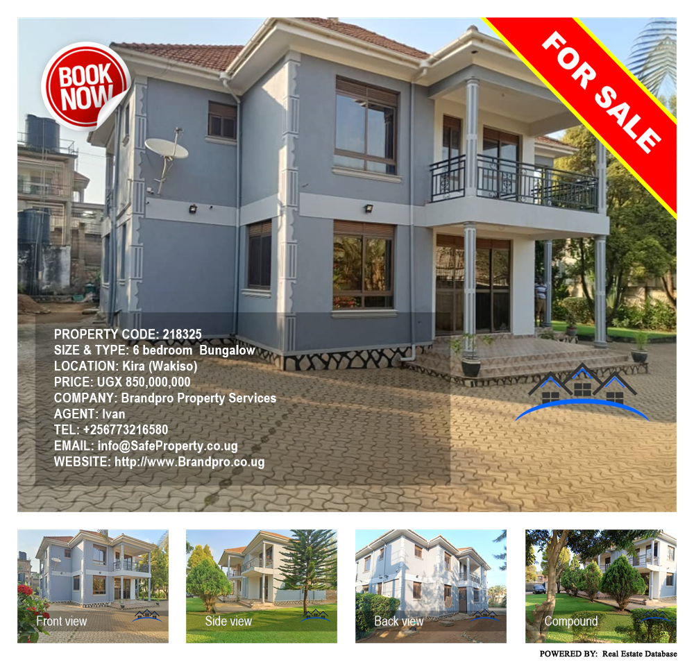 6 bedroom Bungalow  for sale in Kira Wakiso Uganda, code: 218325