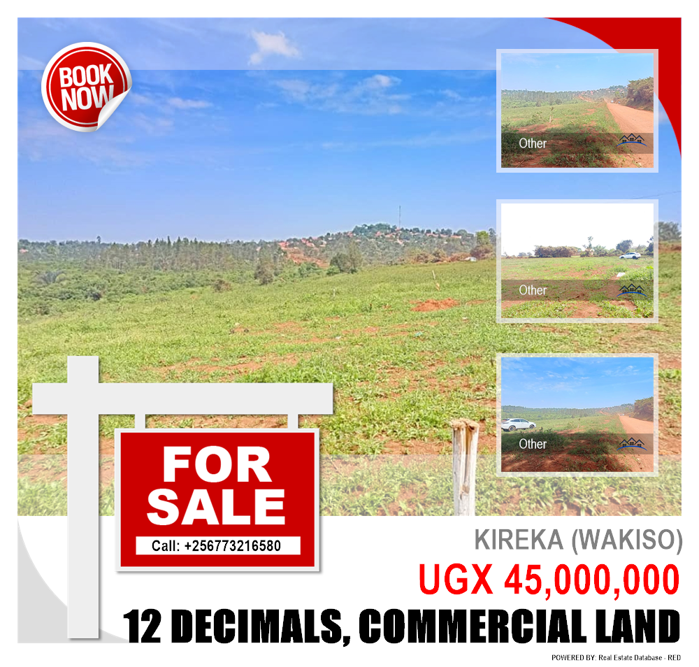 Commercial Land  for sale in Kireka Wakiso Uganda, code: 218341