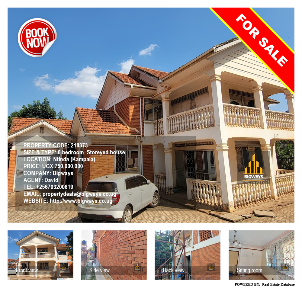 6 bedroom Storeyed house  for sale in Ntinda Kampala Uganda, code: 218373