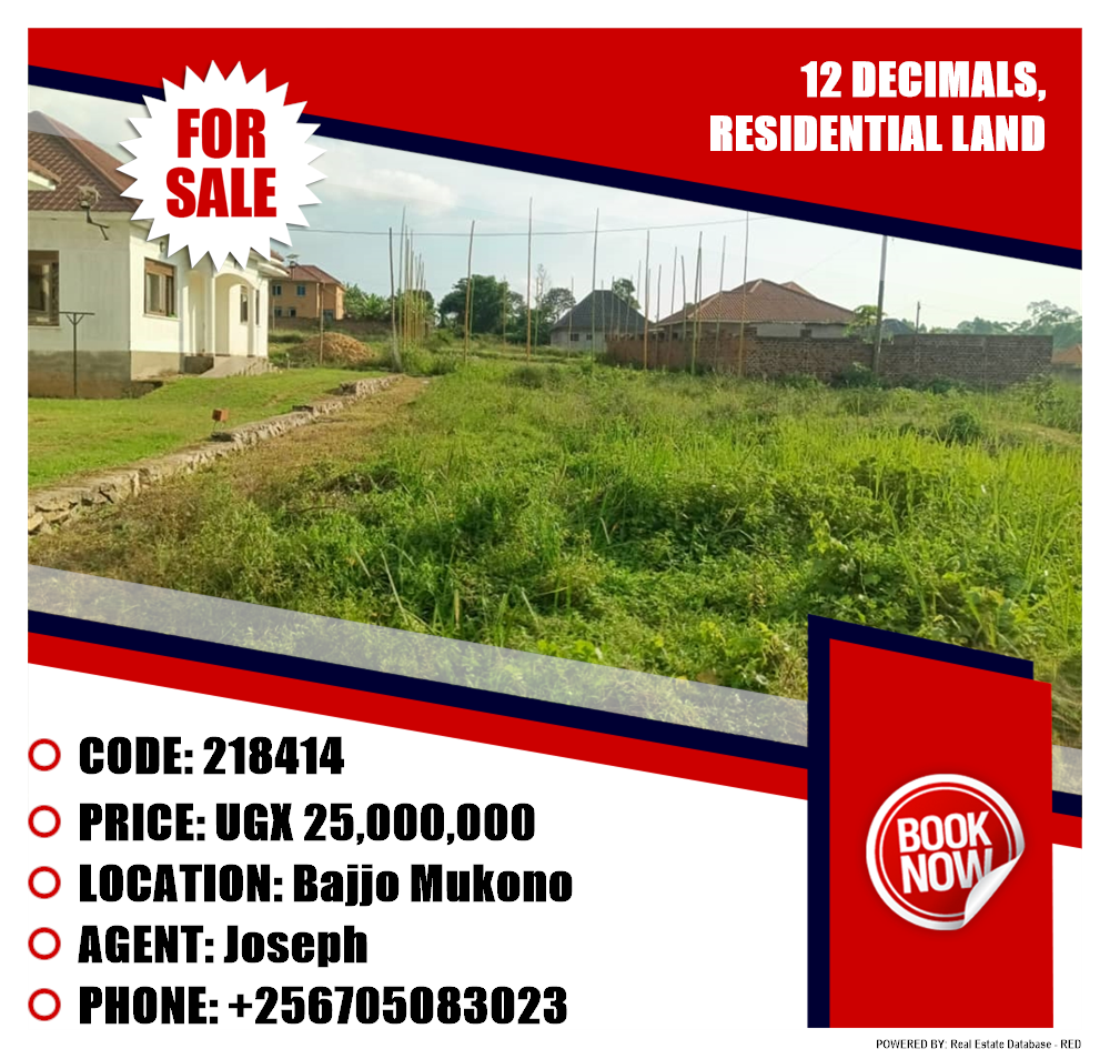 Residential Land  for sale in Bajjo Mukono Uganda, code: 218414