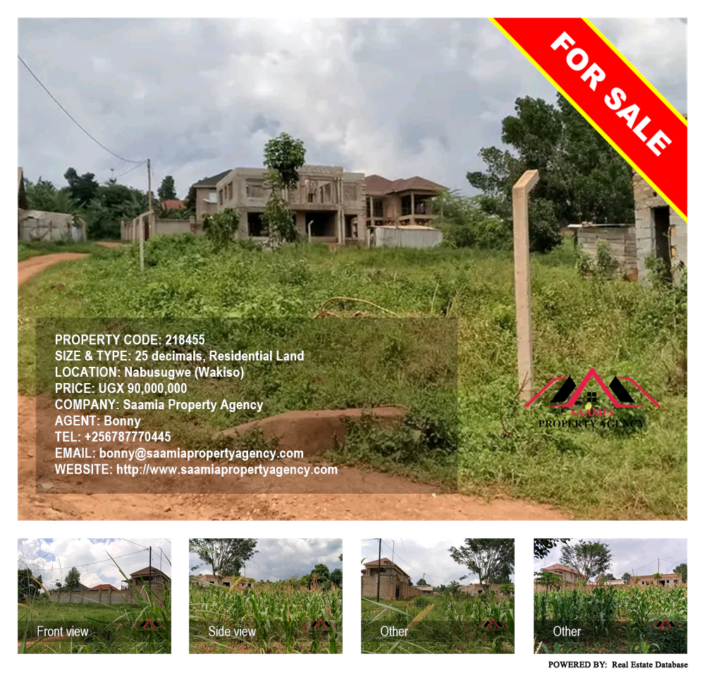 Residential Land  for sale in Nabusugwe Wakiso Uganda, code: 218455