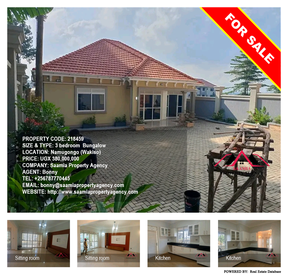 3 bedroom Bungalow  for sale in Namugongo Wakiso Uganda, code: 218459