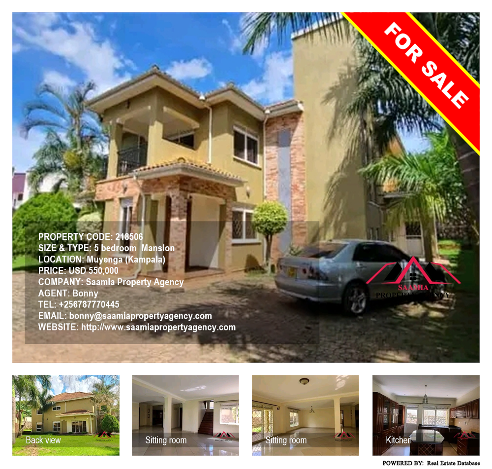 5 bedroom Mansion  for sale in Muyenga Kampala Uganda, code: 218506