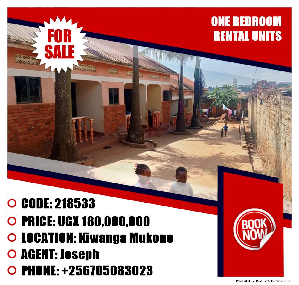 1 bedroom Rental units  for sale in Kiwanga Mukono Uganda, code: 218533