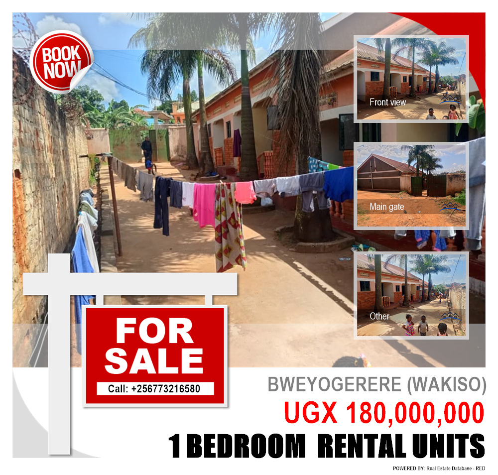 1 bedroom Rental units  for sale in Bweyogerere Wakiso Uganda, code: 218535