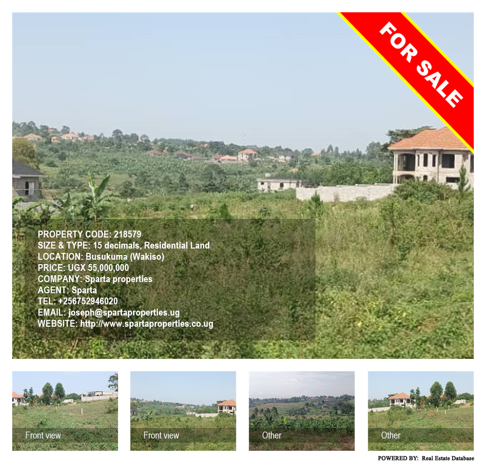 Residential Land  for sale in Busukuma Wakiso Uganda, code: 218579