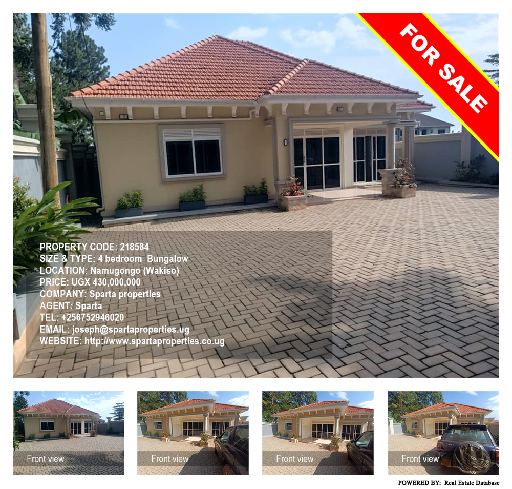 4 bedroom Bungalow  for sale in Namugongo Wakiso Uganda, code: 218584