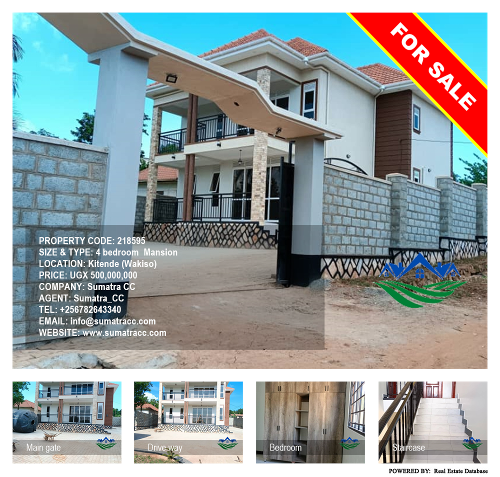 4 bedroom Mansion  for sale in Kitende Wakiso Uganda, code: 218595