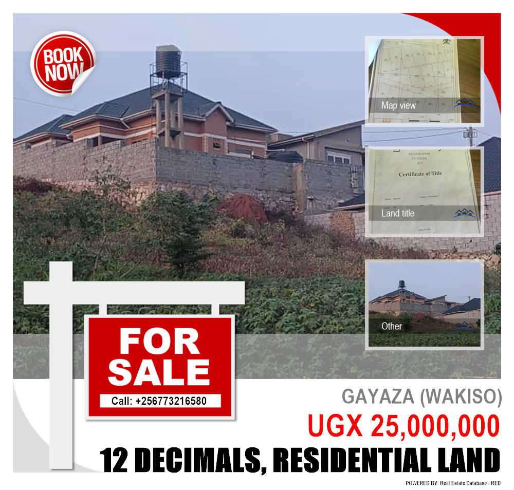 Residential Land  for sale in Gayaza Wakiso Uganda, code: 218608