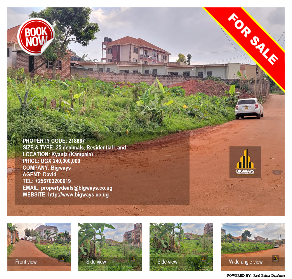 Residential Land  for sale in Kyanja Kampala Uganda, code: 218667