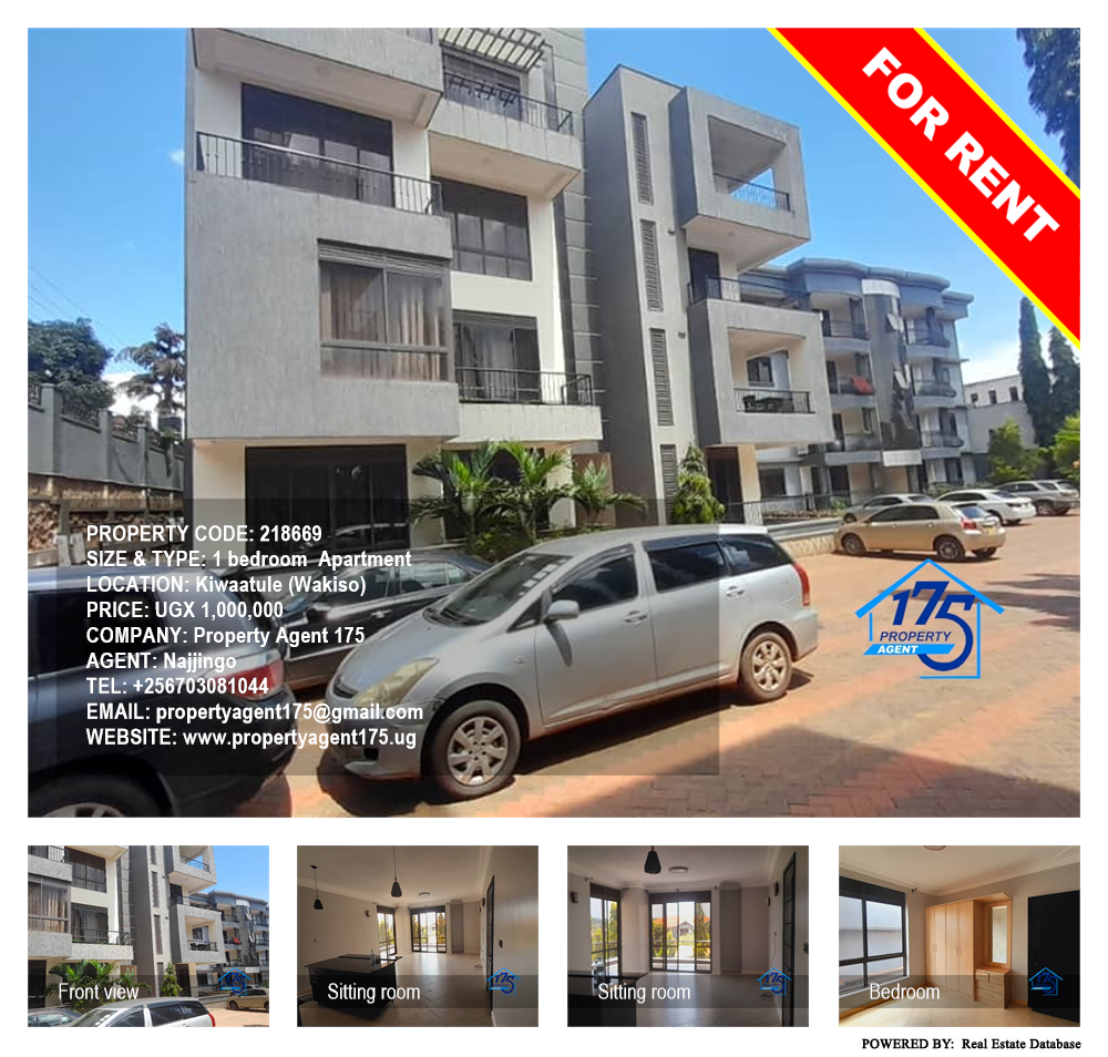 1 bedroom Apartment  for rent in Kiwaatule Wakiso Uganda, code: 218669