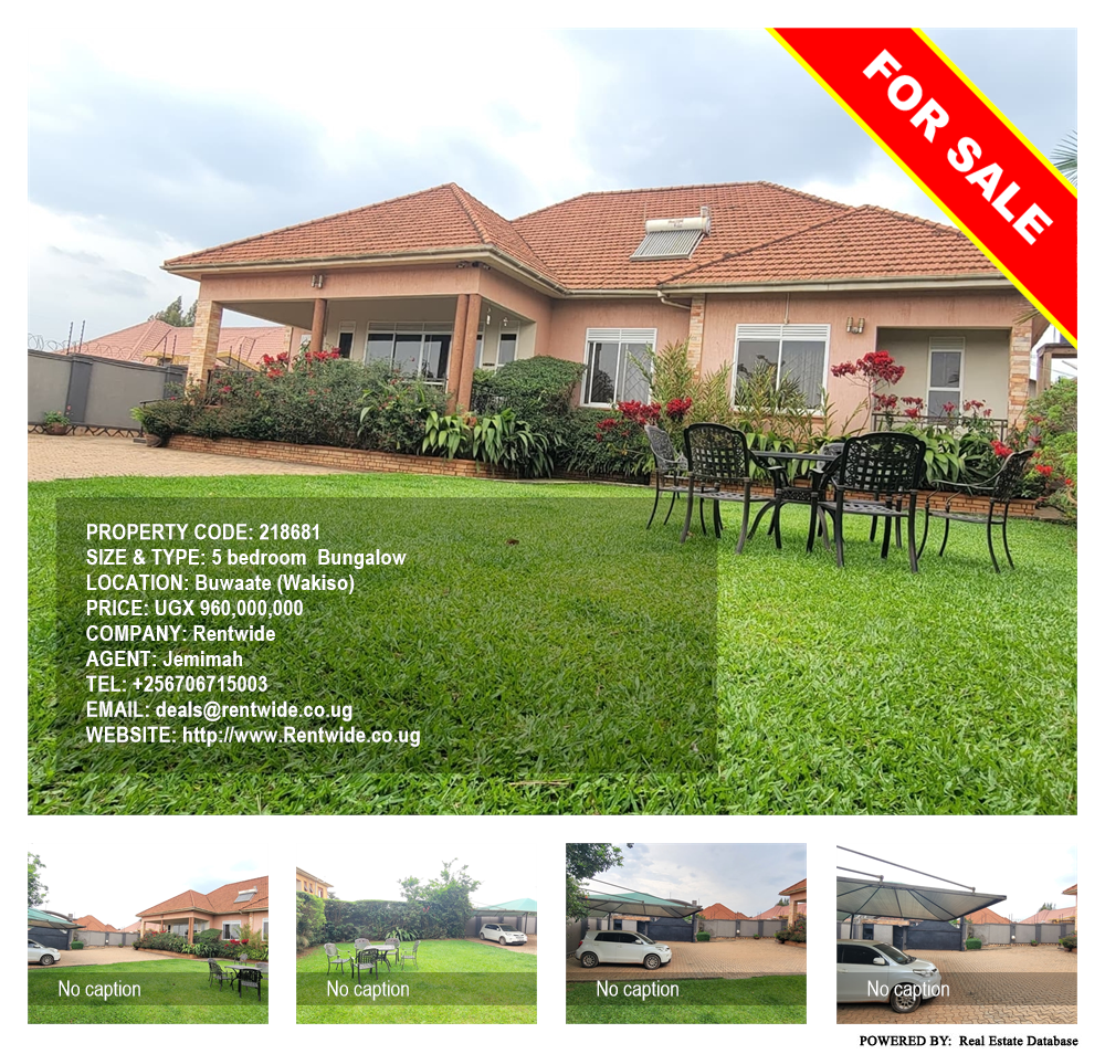 5 bedroom Bungalow  for sale in Buwaate Wakiso Uganda, code: 218681