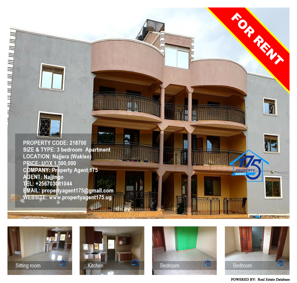 3 bedroom Apartment  for rent in Najjera Wakiso Uganda, code: 218700