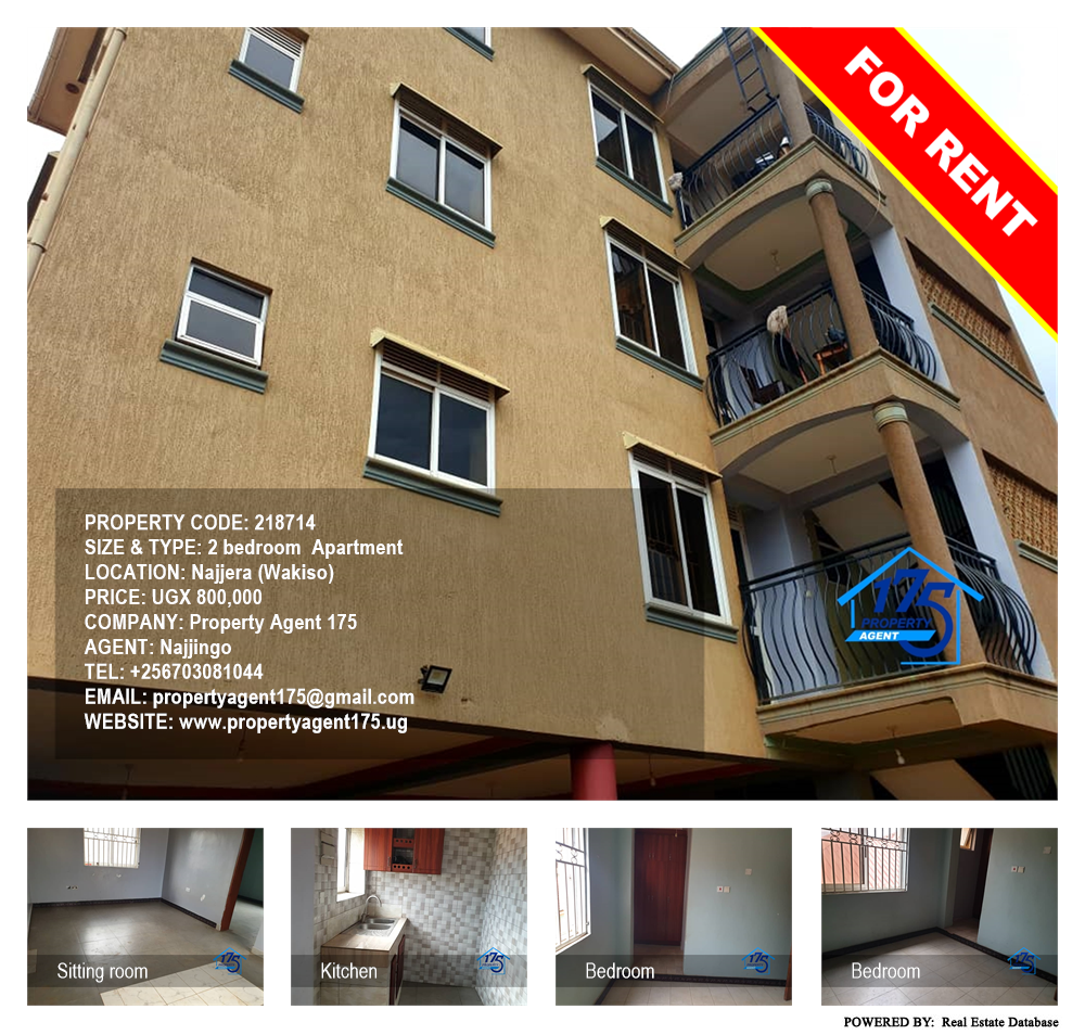 2 bedroom Apartment  for rent in Najjera Wakiso Uganda, code: 218714