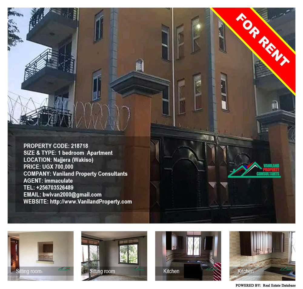 1 bedroom Apartment  for rent in Najjera Wakiso Uganda, code: 218718