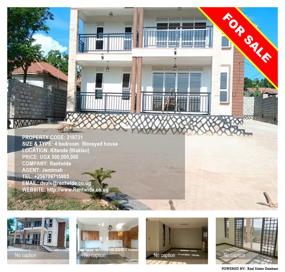 4 bedroom Storeyed house  for sale in Kitende Wakiso Uganda, code: 218731