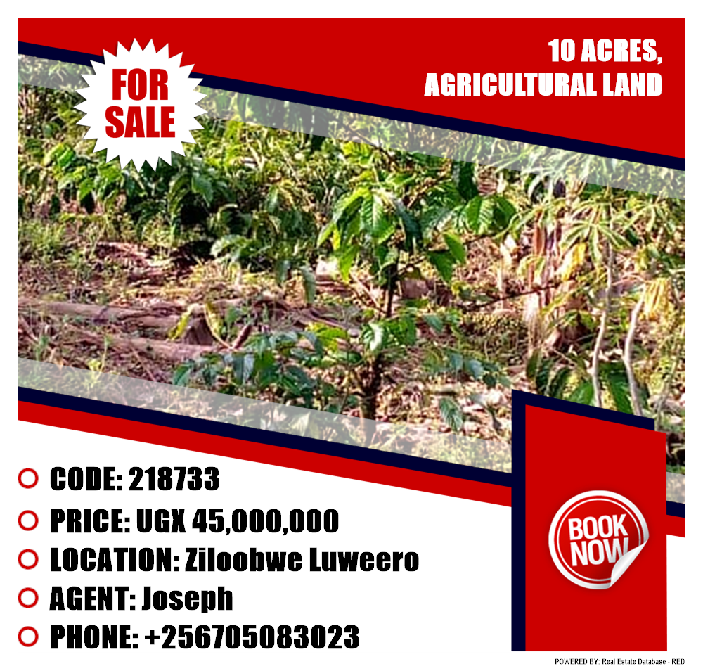 Agricultural Land  for sale in Ziloobwe Luweero Uganda, code: 218733