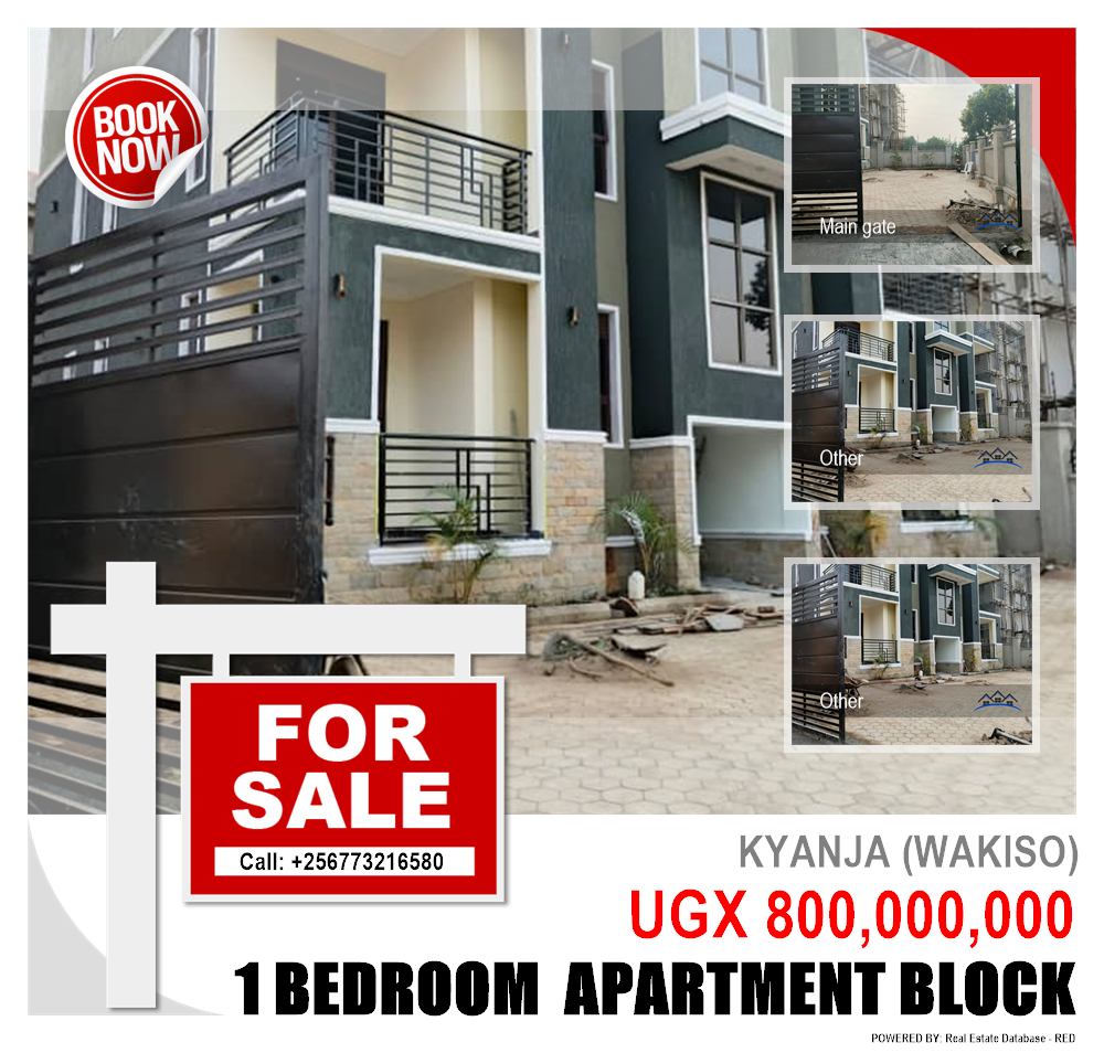 1 bedroom Apartment block  for sale in Kyanja Wakiso Uganda, code: 218769