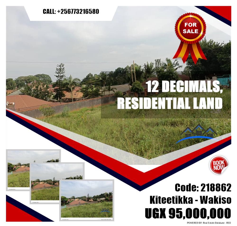 Residential Land  for sale in Kiteetikka Wakiso Uganda, code: 218862