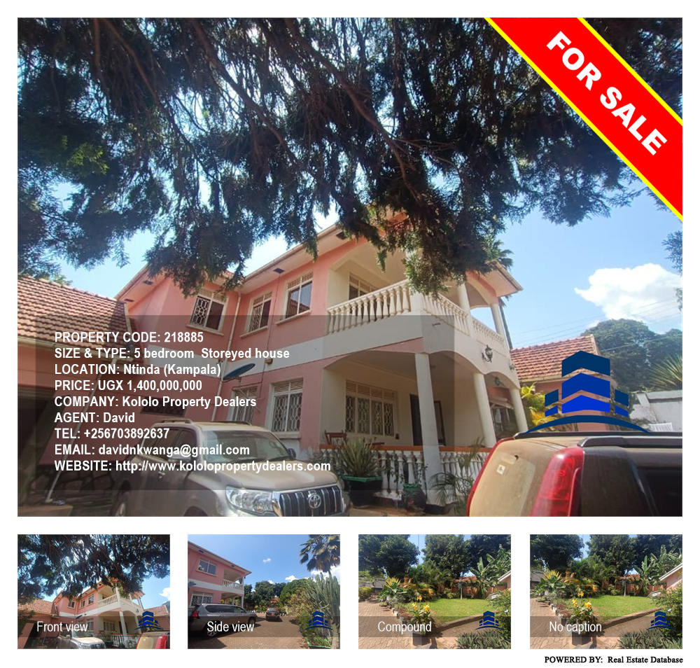 5 bedroom Storeyed house  for sale in Ntinda Kampala Uganda, code: 218885