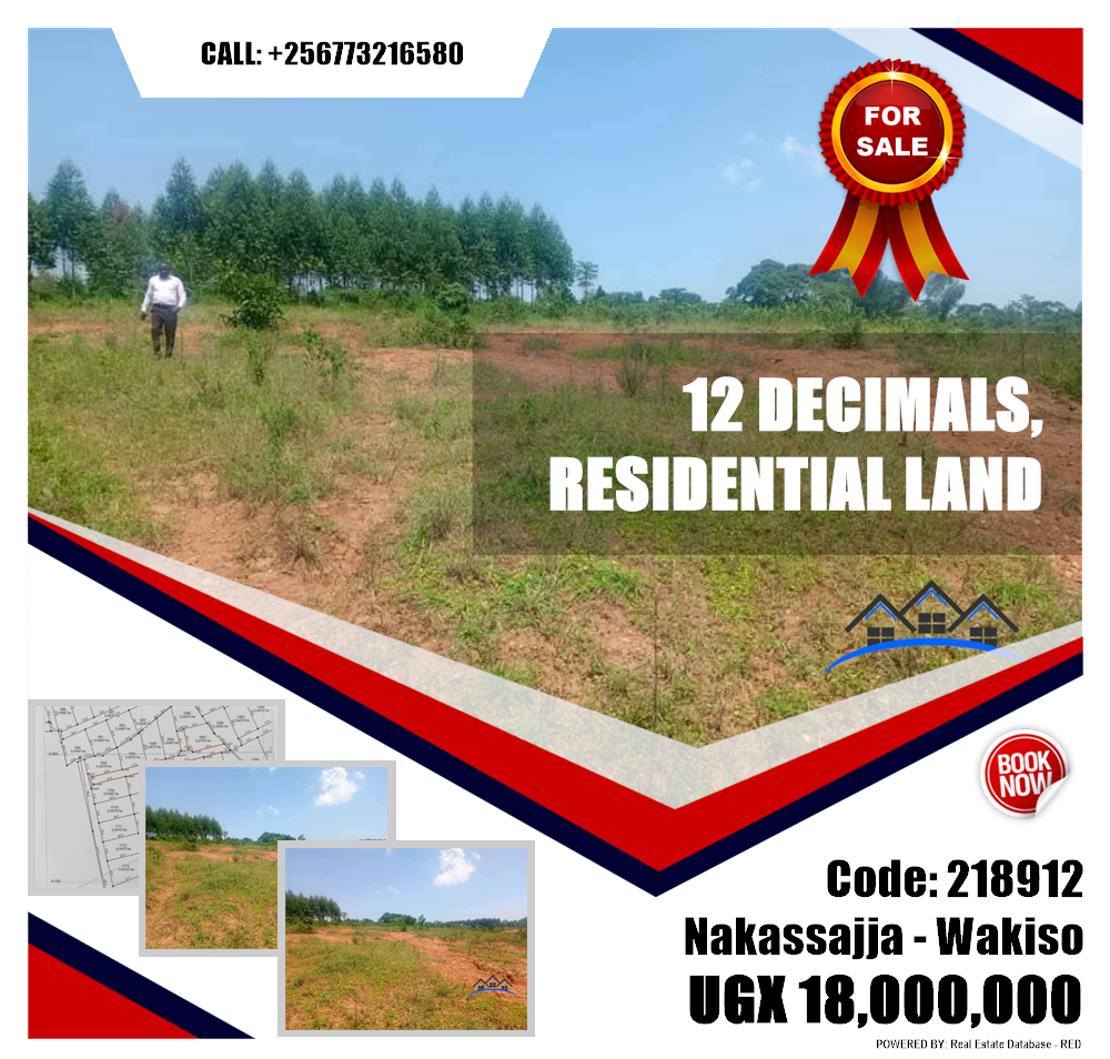 Residential Land  for sale in Nakassajja Wakiso Uganda, code: 218912