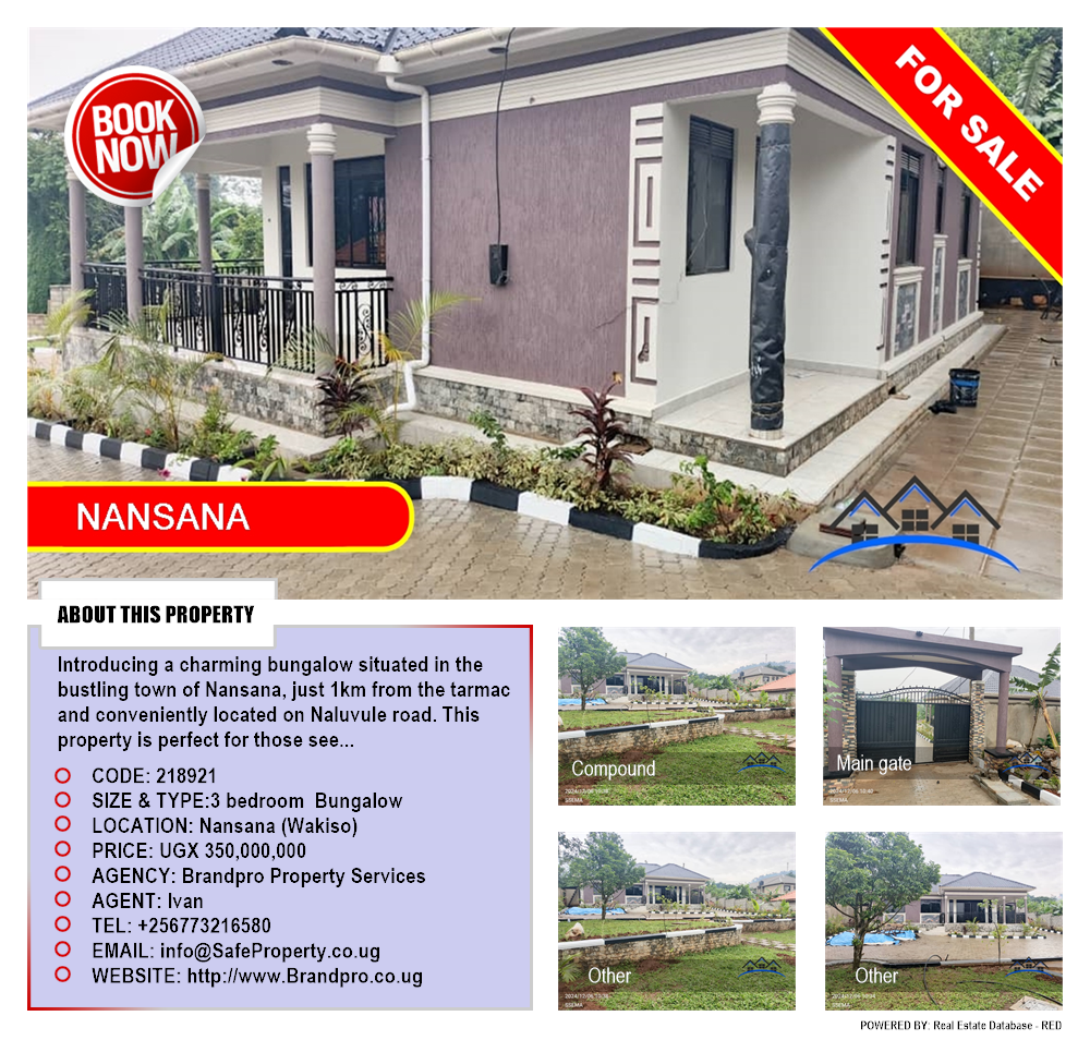 3 bedroom Bungalow  for sale in Nansana Wakiso Uganda, code: 218921